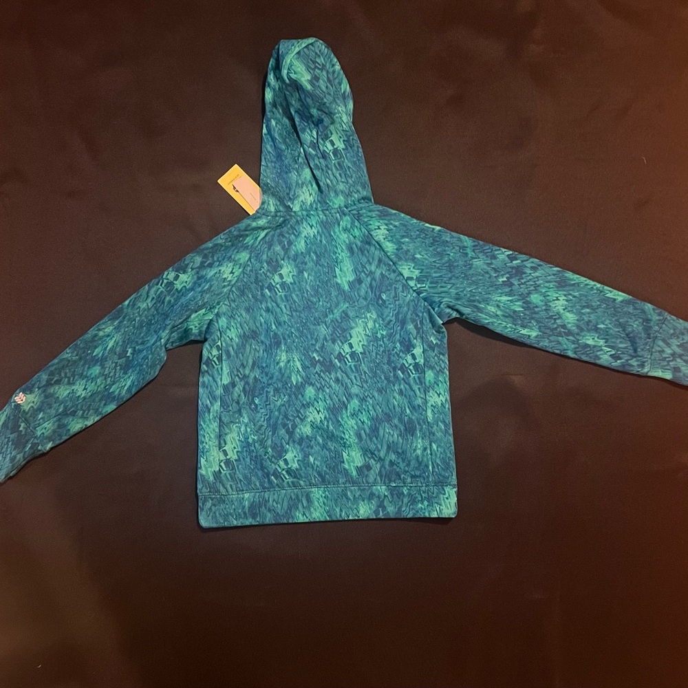 Kids Blue Patterned Hoodie
